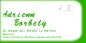 adrienn borbely business card